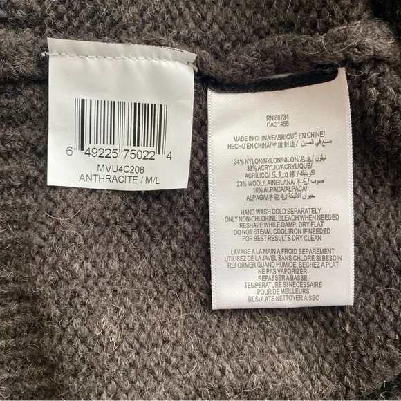 NWT BCBG MaxAzria Sweater Cardigan Coat Long Line Wool Alpaca Blend Size M/L - Picture 14 of 15